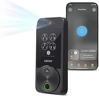 Lockly Visage Zeno Matte Black facial recognition
