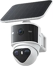 aosu T2 Pro dual-lens security camera showing PTZ range