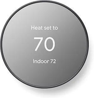 Stop Fighting Over the AC: The 9 Best Matter-Enabled Multi-Zone Thermostats for 2026 18 Google Nest Thermostat in Charcoal minimalist finish