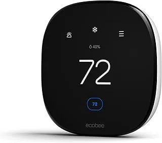 ecobee Smart Thermostat Enhanced displaying temperature and humidity