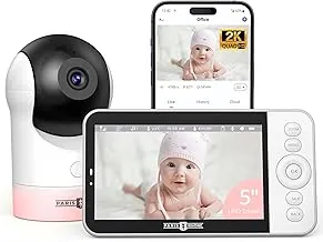 Beyond the Crib: 10 AI Baby Monitors for a Better Night’s Sleep in 2026 15 Paris Rhône 2K UHD Video Baby Monitor screen and camera