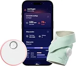 Beyond the Crib: 10 AI Baby Monitors for a Better Night’s Sleep in 2026 19 Owlet Dream Sock smart sensor on baby foot