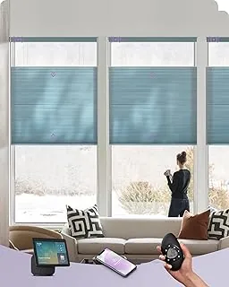 The Sunlight Chasers: Best Matter-Enabled Smart Blinds to Upgrade Your Vibe in 2026 13 Graywind Top Down Bottom Up solar powered smart shades in a blue finish