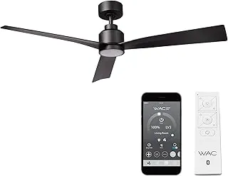 Modern Forms Clean matte black 3 blade smart ceiling fan