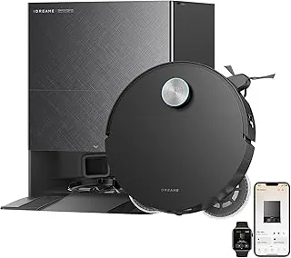 Dreame X60 Ultra black robot vacuum with detangling brush