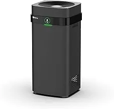 Airdog X5+ black air purifier in a modern living room