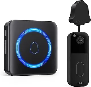 Wireless chime extender plugged into a wall outlet