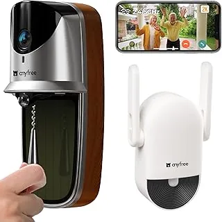 anyfree solar powered doorbell with chime pro