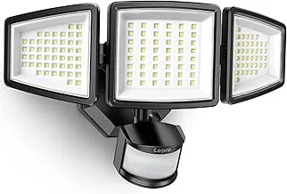Lepro outdoor security floodlight in black