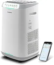 Nuwave Forever air purifier showing washable filter layers