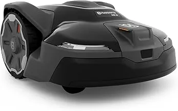 Husqvarna Automower 440iQ charging at its base station