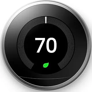 Classic Nest Learning Thermostat 3rd Gen in Stainless Steel
