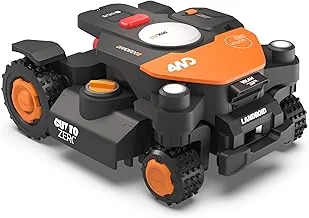 Worx Landroid Vision Cloud 4WD cutting right up to a wall