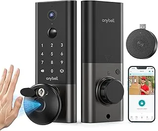 Anybell Palm Vein smart lock with video doorbell lens