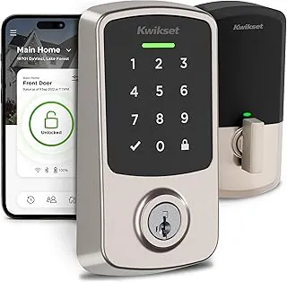 Kwikset Aura Reach satin nickel smart lock