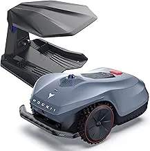 Neomow X SE robotic mower navigating around garden furniture