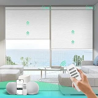 HeyBlinds Light Chaser Perla Bianca Smart Roller Blinds