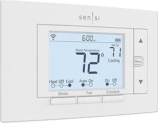 Emerson Sensi ST55 Wi-Fi thermostat with buttons