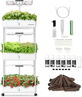 Large 66 pod indoor hydroponic system with 30L tank