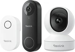 REOLINK 2K video doorbell and E1 indoor camera bundle